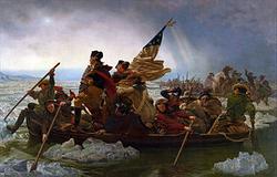 Washington cruzando el r&iacute;o Delaware