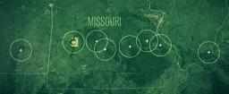 Cr&aacute;teres de meteoritos alineados en Missouri